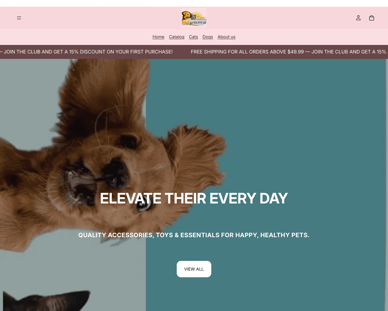 Pawz homepage