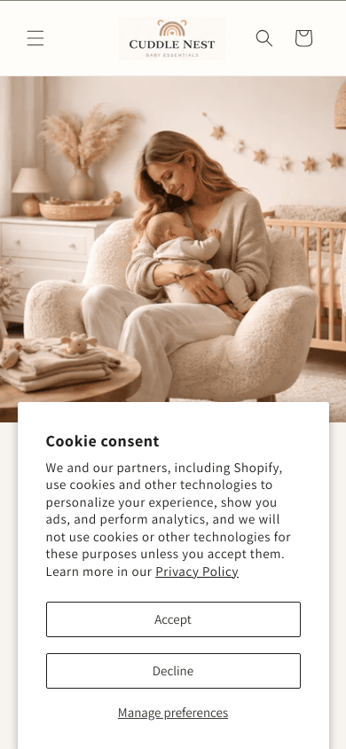 Cuddle Nest Baby Essentials mobile