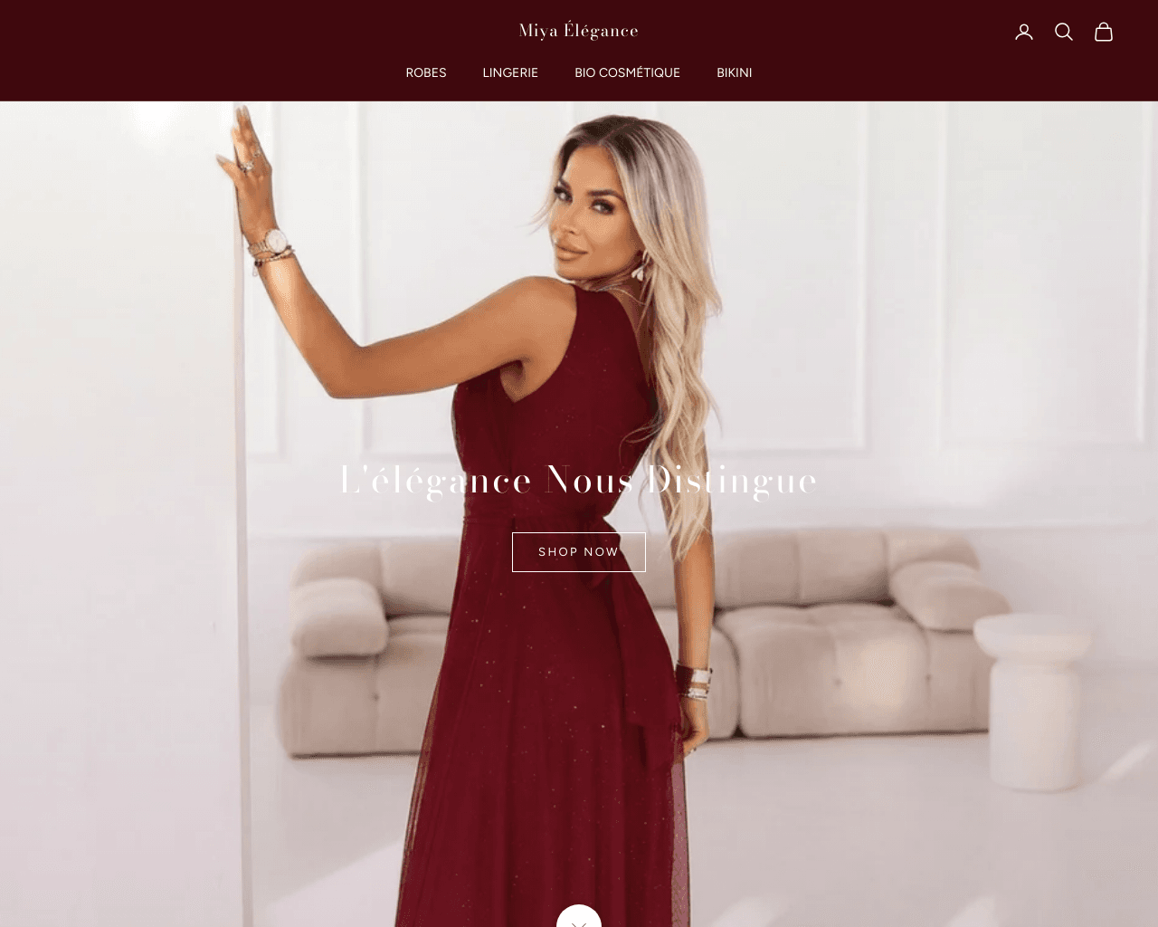 Miya Élégance homepage