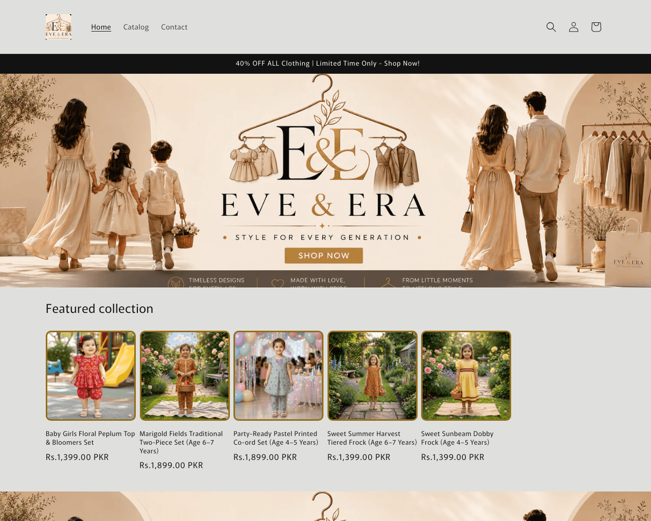 Eve & Era – Style for Every Generation
 – EVE & ERA homepage