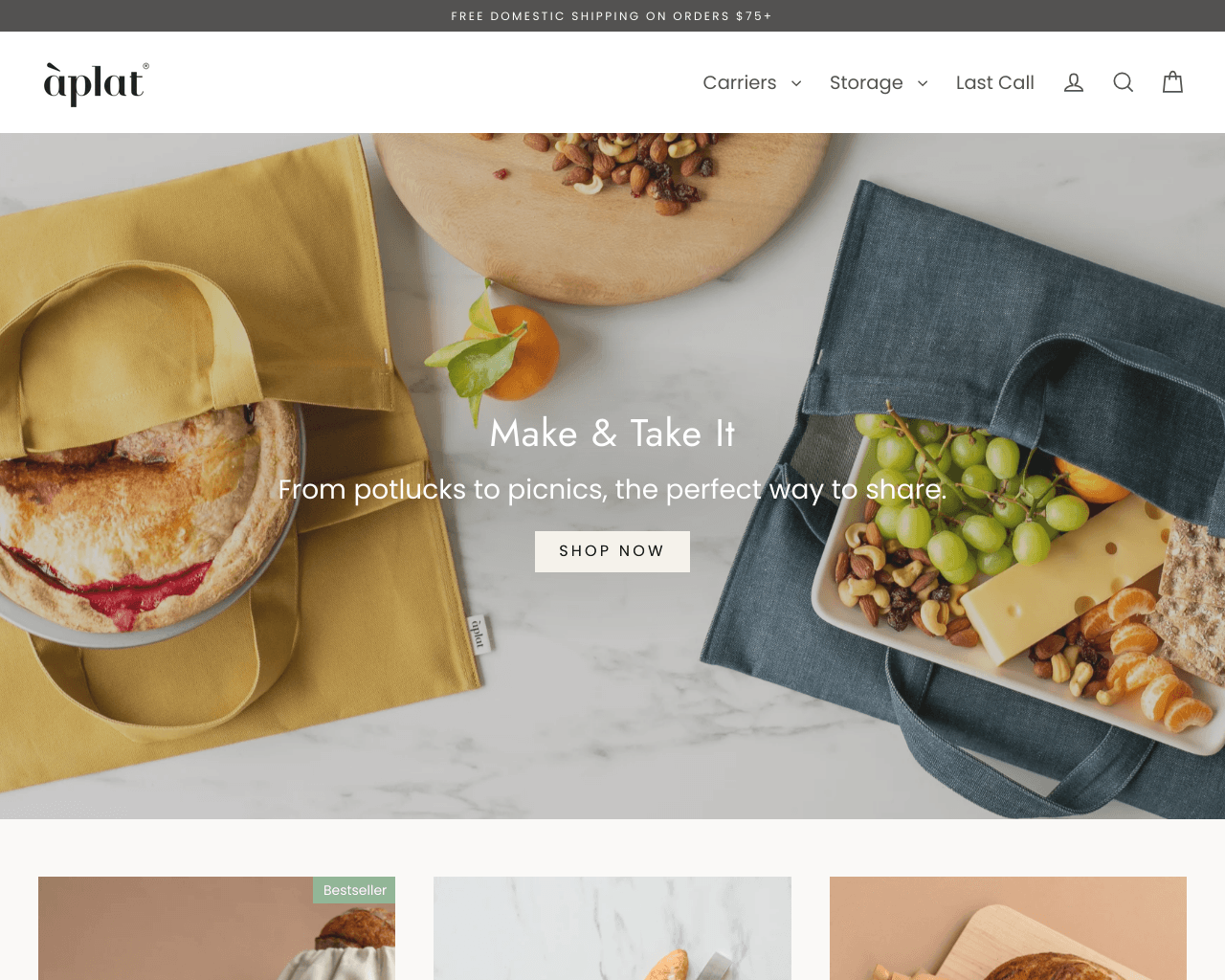 Aplat | Culinary Design Collection homepage