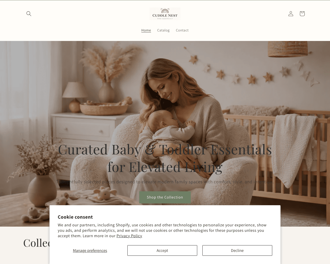 Cuddle Nest Collective - Premium Baby Products homepage